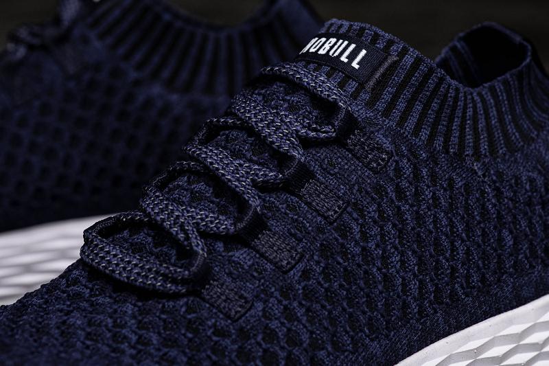 Men's Nobull Midnight Knit Running Shoes Navy | SG O1991K